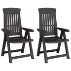 vidaXL Outdoor Reclining Chairs - Lightweight and Adjustable 2 pcs