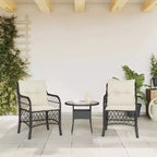 vidaXL Set di 2 Sedie da Giardino in Rattan PE Standard con Rivestimento Rimovibile