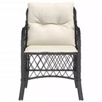 vidaXL Set di 2 Sedie da Giardino in Rattan PE Standard con Rivestimento Rimovibile