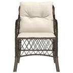 vidaXL Set di 2 Sedie da Giardino in Rattan PE Standard con Rivestimento Rimovibile