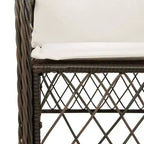 vidaXL Set di 2 Sedie da Giardino in Rattan PE Standard con Rivestimento Rimovibile