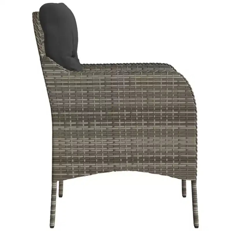 vidaXL Set di 2 Sedie da Giardino in Rattan PE Standard con Rivestimento Rimovibile