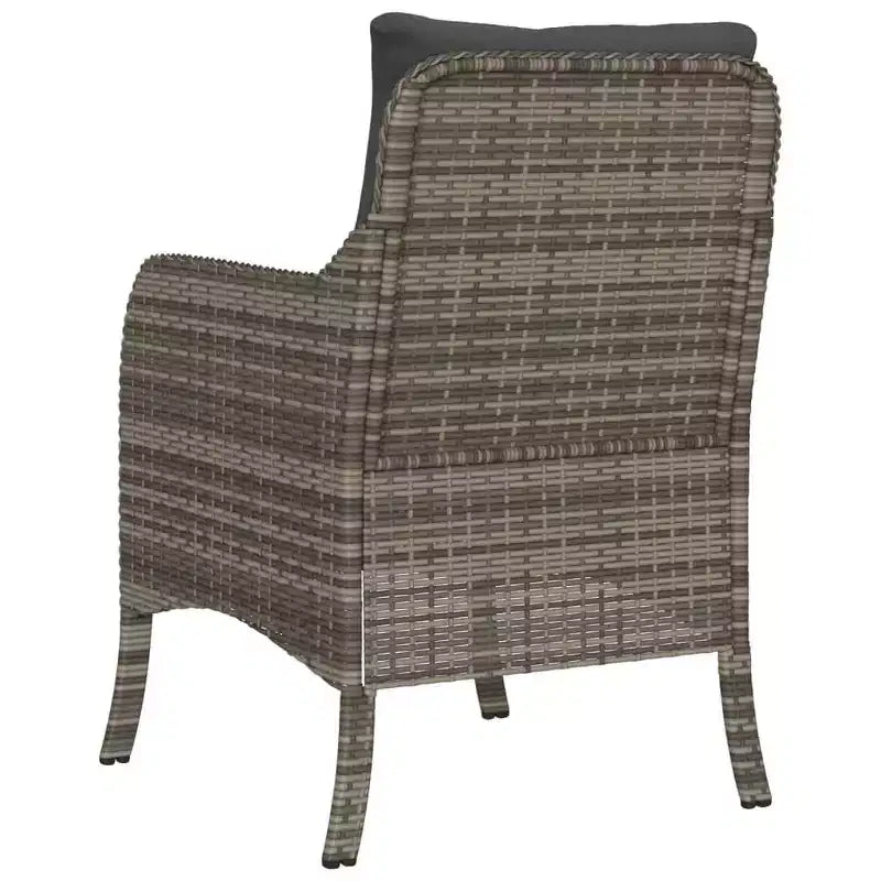 vidaXL Set di 2 Sedie da Giardino in Rattan PE Standard con Rivestimento Rimovibile
