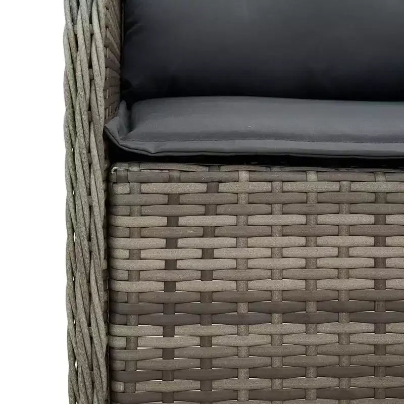 vidaXL Set di 2 Sedie da Giardino in Rattan PE Standard con Rivestimento Rimovibile