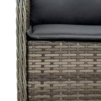 vidaXL Set di 2 Sedie da Giardino in Rattan PE Standard con Rivestimento Rimovibile