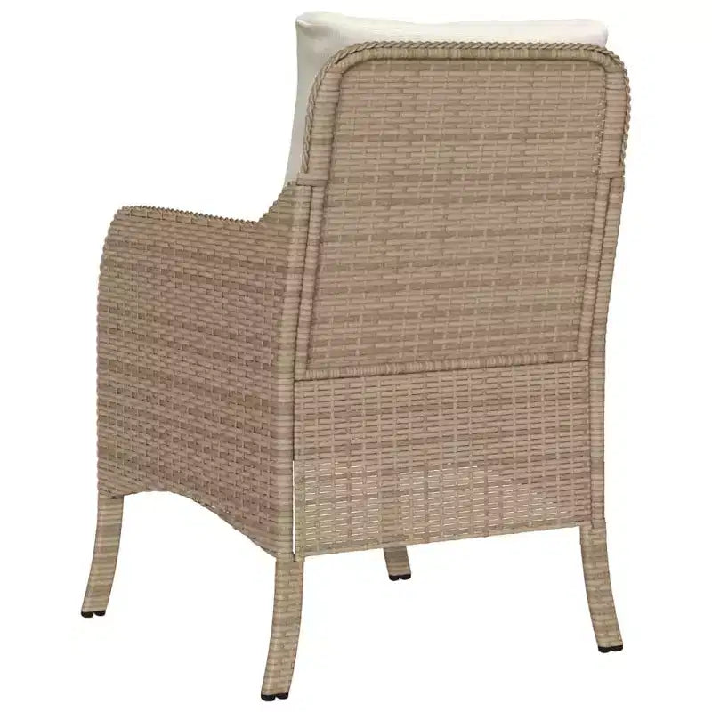 vidaXL Set di 2 Sedie da Giardino in Rattan PE Standard con Rivestimento Rimovibile