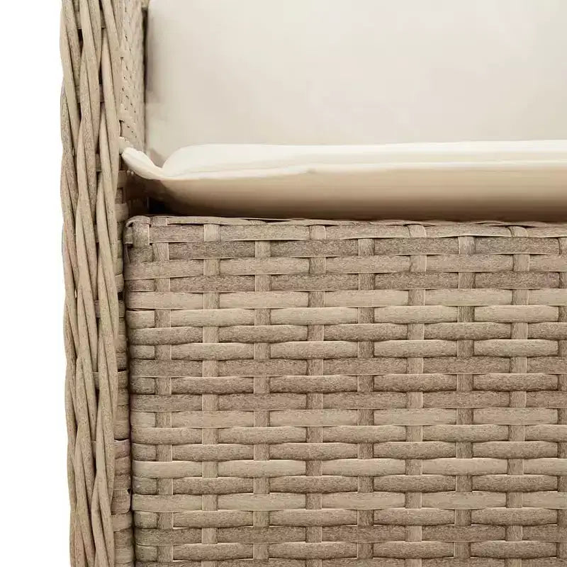 vidaXL Set di 2 Sedie da Giardino in Rattan PE Standard con Rivestimento Rimovibile