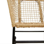 vidaXL Garden Chairs Set with Cushions Poly Rattan