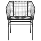 vidaXL Garden Chairs Set with Cushions Poly Rattan