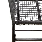 vidaXL Garden Chairs Set with Cushions Poly Rattan