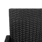 vidaXL Sgabello da Bar da Giardino in Rattan PE, Acciaio Verniciato a Polvere, 100% Poliestere