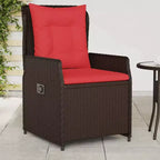 vidaXL Sedie Reclinabili da Giardino in Polyrattan, Diversi Colori