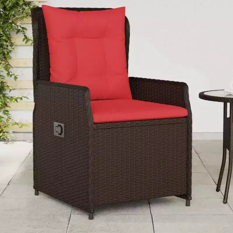 vidaXL Sedie Reclinabili da Giardino in Polyrattan, Diversi Colori