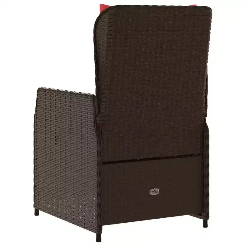 vidaXL Sedie Reclinabili da Giardino in Polyrattan, Diversi Colori