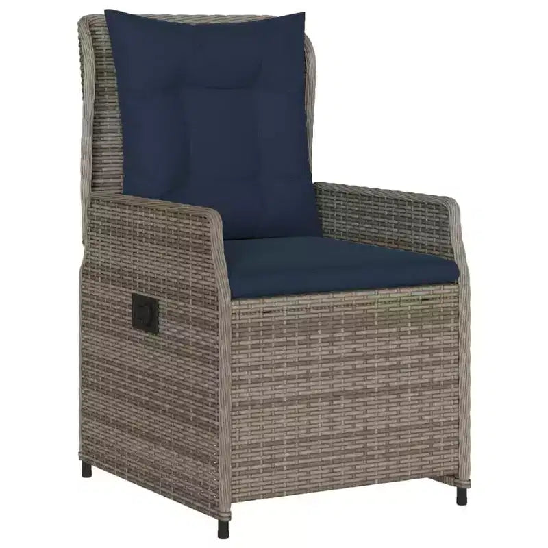 vidaXL Sedie Reclinabili da Giardino in Polyrattan, Diversi Colori