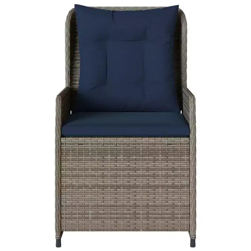 vidaXL Sedie Reclinabili da Giardino in Polyrattan, Diversi Colori