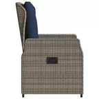 vidaXL Sedie Reclinabili da Giardino in Polyrattan, Diversi Colori