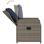 vidaXL Sedie Reclinabili da Giardino in Polyrattan, Diversi Colori
