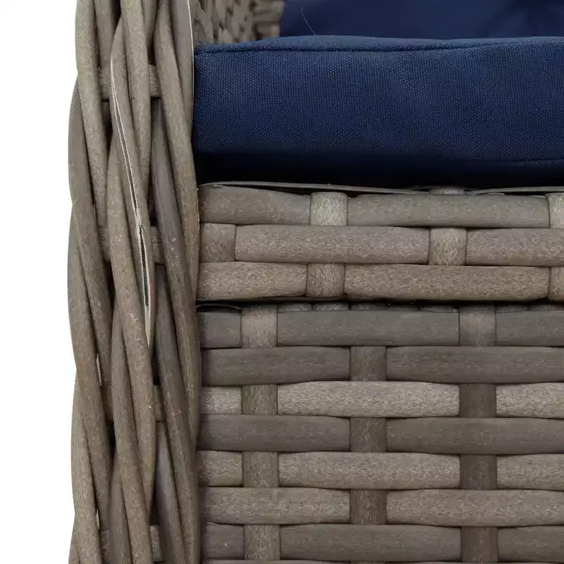 vidaXL Sedie Reclinabili da Giardino in Polyrattan, Diversi Colori