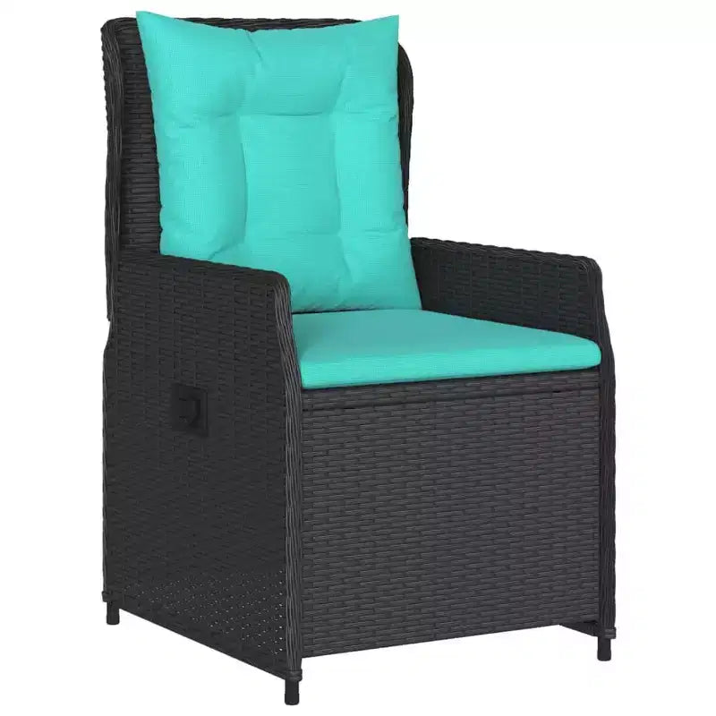 vidaXL Sedie Reclinabili da Giardino in Polyrattan, Diversi Colori