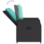 vidaXL Sedie Reclinabili da Giardino in Polyrattan, Diversi Colori