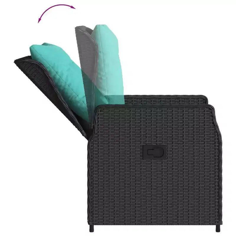 vidaXL Sedie Reclinabili da Giardino in Polyrattan, Diversi Colori