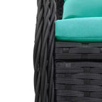 vidaXL Sedie Reclinabili da Giardino in Polyrattan, Diversi Colori