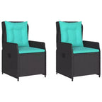 vidaXL Reclining Poly Rattan Patio Chairs in Various Colors