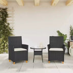 vidaXL Garden Chair PE rattan Standard Removable Covers