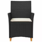 vidaXL Garden Chair PE rattan Standard Removable Covers