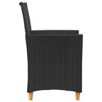 vidaXL Garden Chair PE rattan Standard Removable Covers
