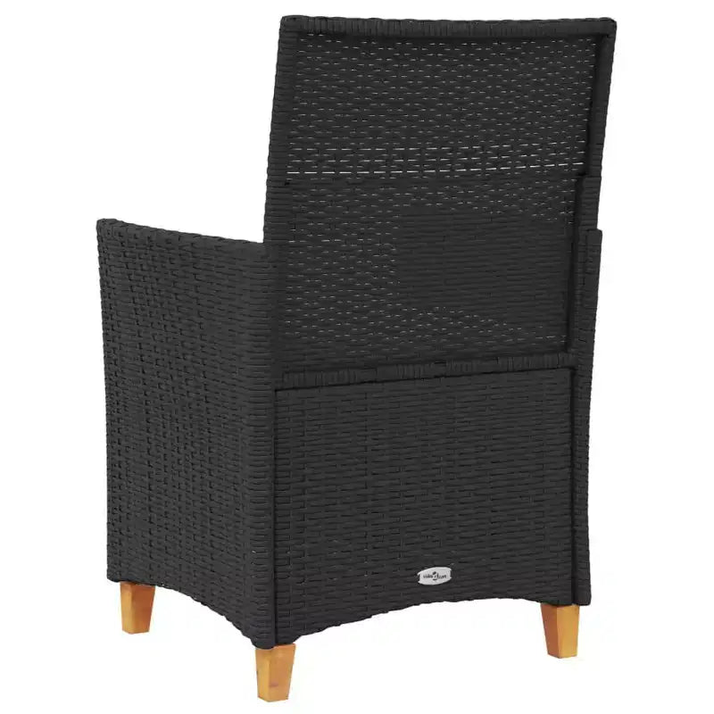 vidaXL Garden Chair PE rattan Standard Removable Covers