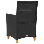 vidaXL Garden Chair PE rattan Standard Removable Covers