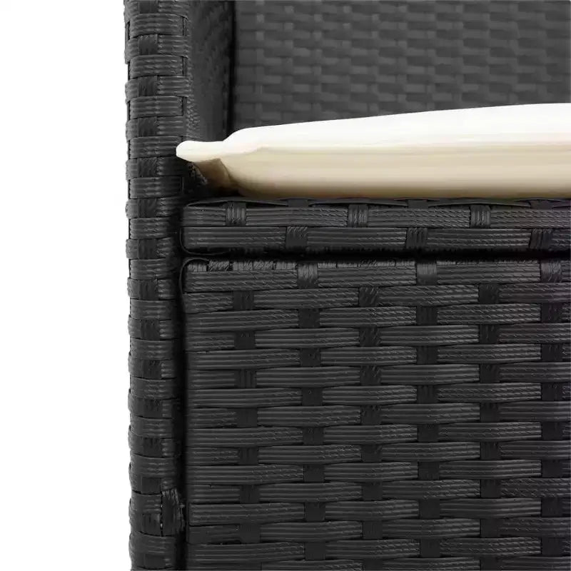 vidaXL Garden Chair PE rattan Standard Removable Covers