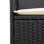 vidaXL Garden Chair PE rattan Standard Removable Covers