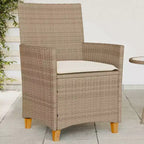 vidaXL Garden Chair PE rattan Standard Removable Covers