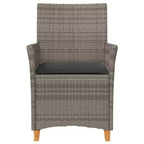 vidaXL Garden Chair PE rattan Standard Removable Covers