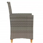 vidaXL Garden Chair PE rattan Standard Removable Covers