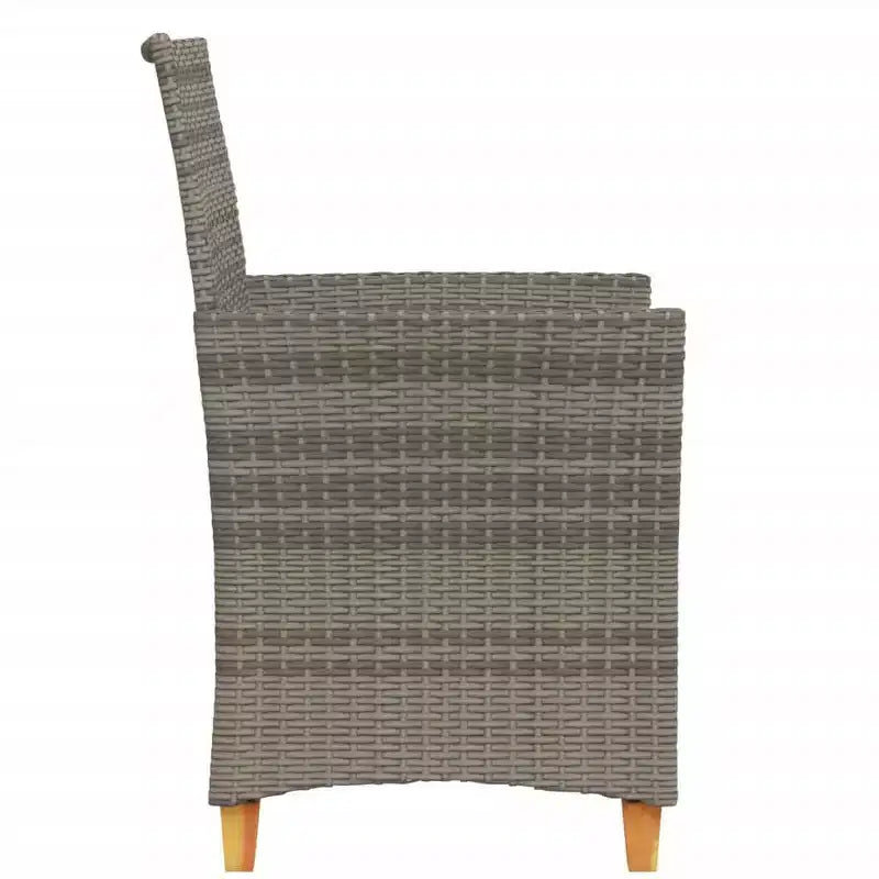 vidaXL Garden Chair PE rattan Standard Removable Covers