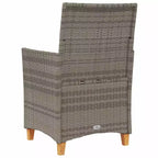 vidaXL Garden Chair PE rattan Standard Removable Covers