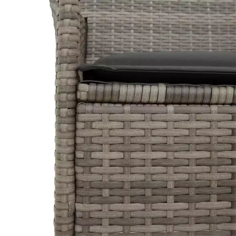 vidaXL Garden Chair PE rattan Standard Removable Covers