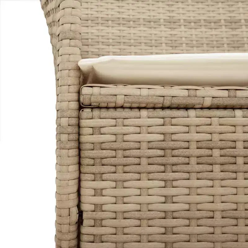 vidaXL Garden Chair PE rattan Standard Removable Covers
