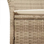 vidaXL Garden Chair PE rattan Standard Removable Covers