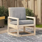 vidaXL Patio Chair Outdoor Seating Sofa Armchair Furniture Solid Wood Pine