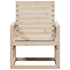 vidaXL Patio Chair Outdoor Seating Sofa Armchair Furniture Solid Wood Pine