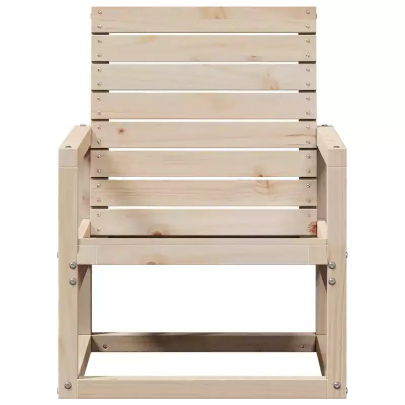 vidaXL Patio Chair Outdoor Seating Sofa Armchair Furniture Solid Wood Pine