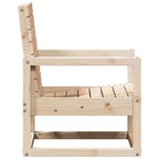 vidaXL Patio Chair Outdoor Seating Sofa Armchair Furniture Solid Wood Pine