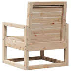 vidaXL Patio Chair Outdoor Seating Sofa Armchair Furniture Solid Wood Pine