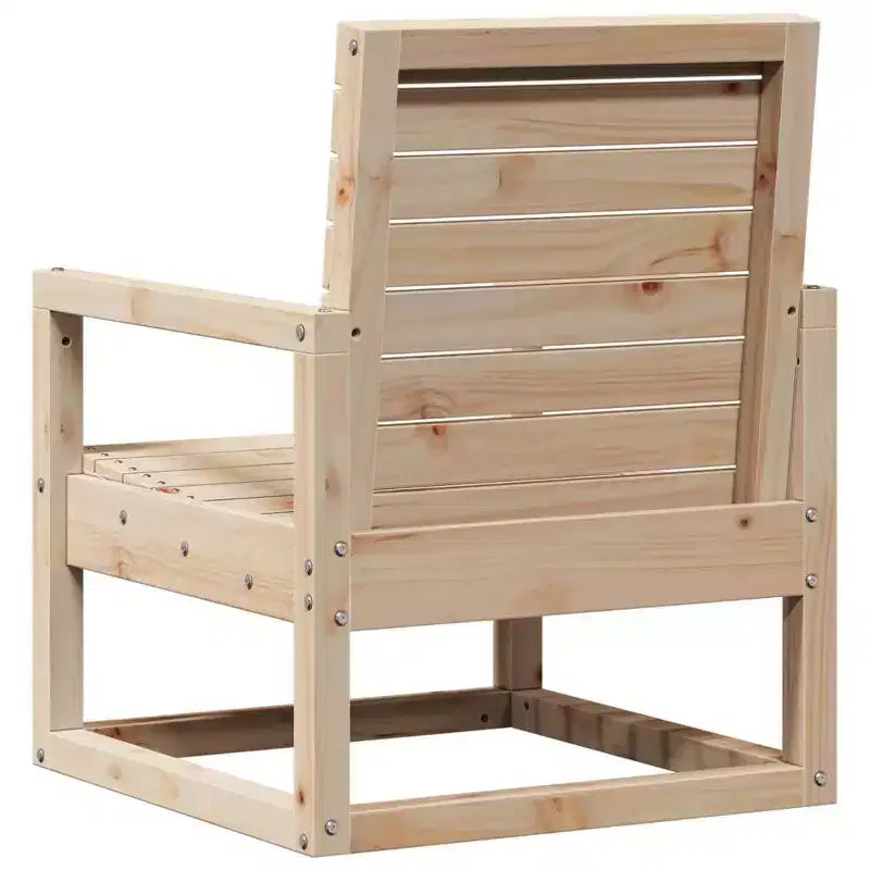 vidaXL Patio Chair Outdoor Seating Sofa Armchair Furniture Solid Wood Pine