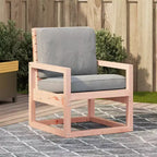 vidaXL Patio Chair Outdoor Seating Sofa Armchair Furniture Solid Wood Pine